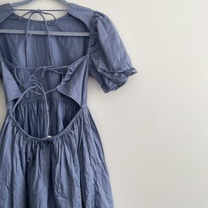 RARE Oak + Fort Open Tie Back Dress